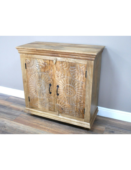 Buffet Sculpté en Bois de Manguier