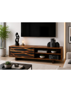 Meuble TV Graphique en Bois...