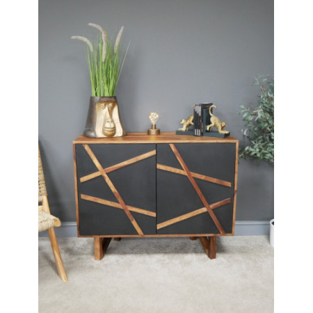 Buffet Graphique en Bois de Sheesham
