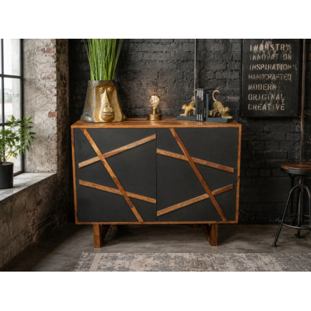 Buffet Graphique en Bois de Sheesham