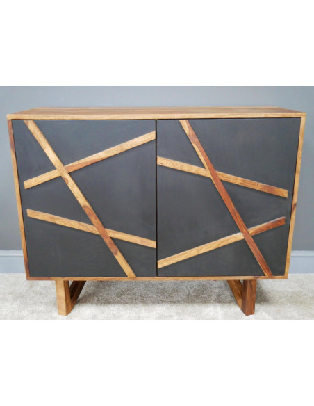 Buffet Graphique en Bois de Sheesham