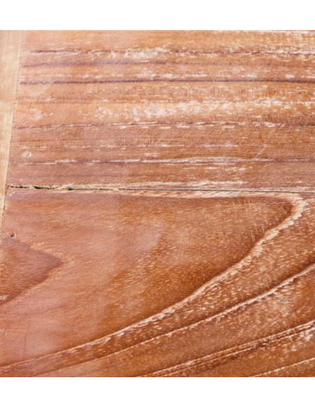 Table basse en teck naturel massif 85/130 cm