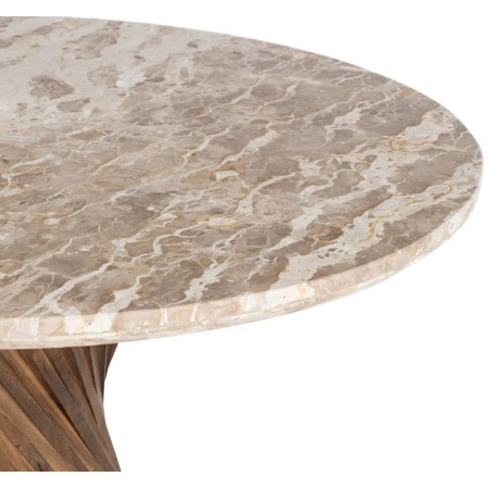 Table à Manger Ronde Sculpturale en...