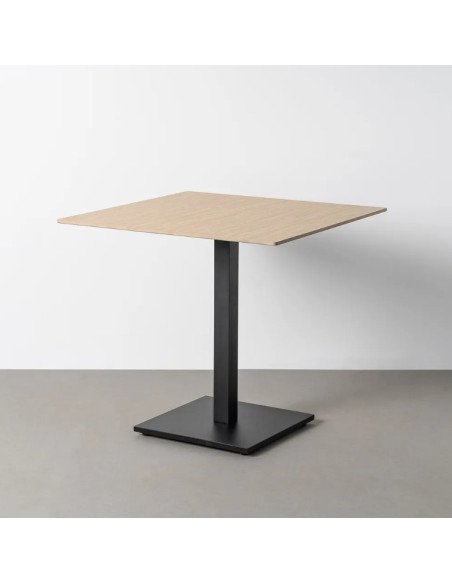 Table de restaurant Pierre fritée grise ou blanche 80 x 80 cm