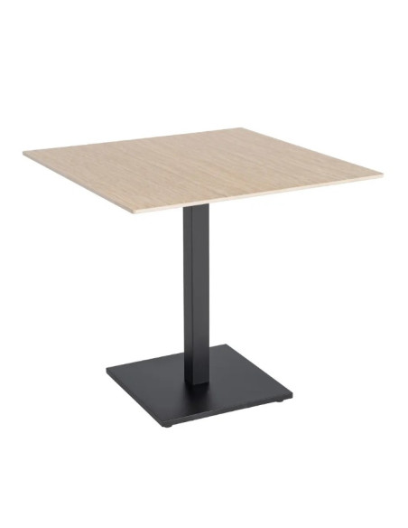 Table de restaurant Pierre fritée grise ou blanche 80 x 80 cm