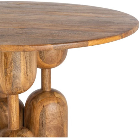 Table à Manger Ronde Totem en Bois de...