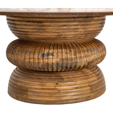 Table Basse Ronde Signature en Marbre...
