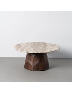 Table Basse Ronde Facettée...