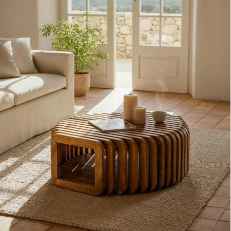 Table Basse Héli en Bois de Manguier...