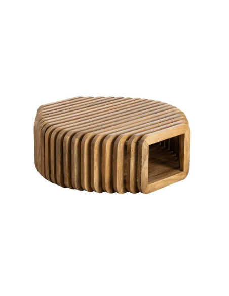 Table Basse Héli en Bois de Manguier avec Rangement
