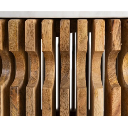 Table Basse Ronde Graphique en Marbre...