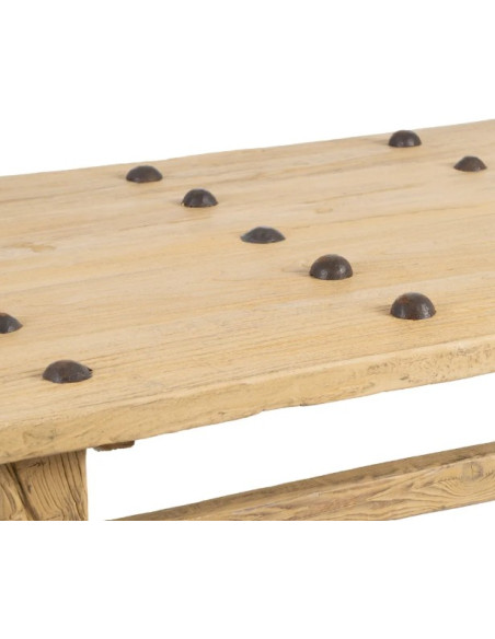 Table Basse Rectangulaire en Bois de Pin 173 cm
