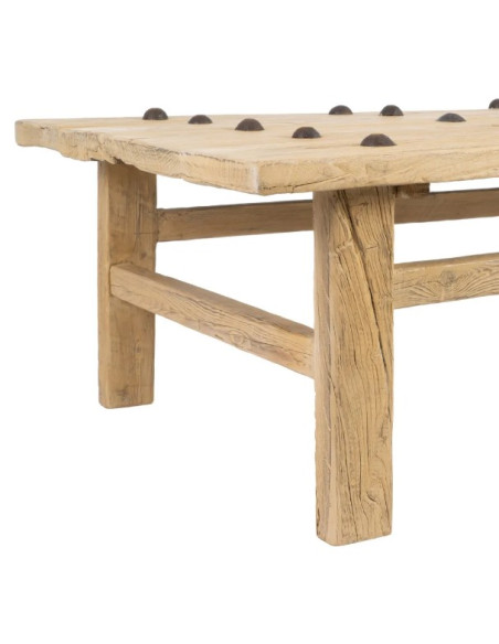 Table Basse Rectangulaire en Bois de Pin 173 cm