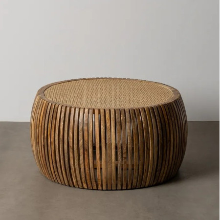 Table Basse Ronde en Bois de Manguier...