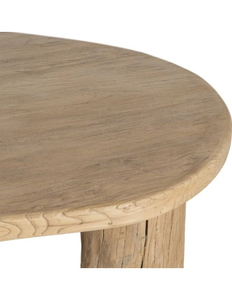 Table Basse Organique en Orme Recyclé 170 cm