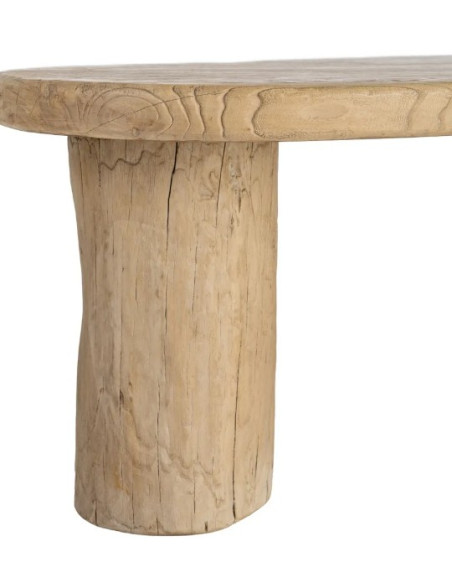 Table Basse Organique en Orme Recyclé 170 cm
