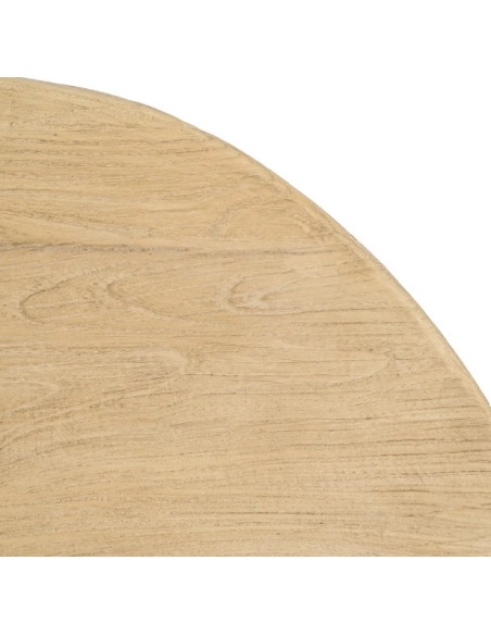 Table Basse Organique en Orme Recyclé 127 cm