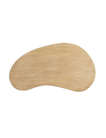 Table Basse Organique en Orme Recyclé 127 cm