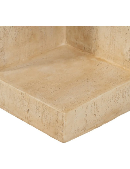 Table d'Appoint Effet Pierre Beige