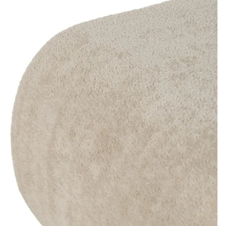 Pouf en Tissu Beige 51 cm