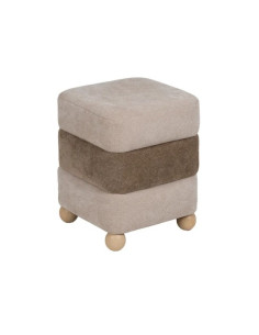 Pouf en Tissu Beige et... 2