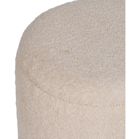 Lot de 2 Poufs Coffres en Tissu Écru