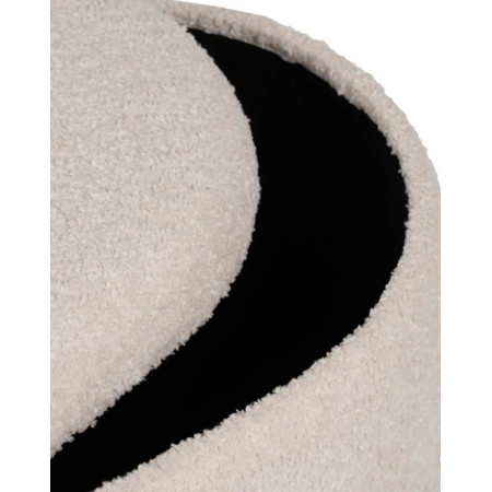 Lot de 2 Poufs Coffres en Tissu Écru