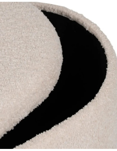 Lot de 2 Poufs Coffres en Tissu Écru
