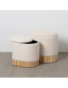 Lot de 2 Poufs Coffres en... 2