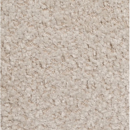 Pouf Rond en Tissu Beige 42 cm