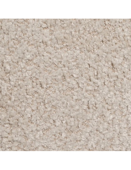 Pouf Rond en Tissu Beige 42 cm