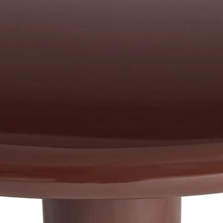 Table Basse Ronde Laquée Grenat 90 cm