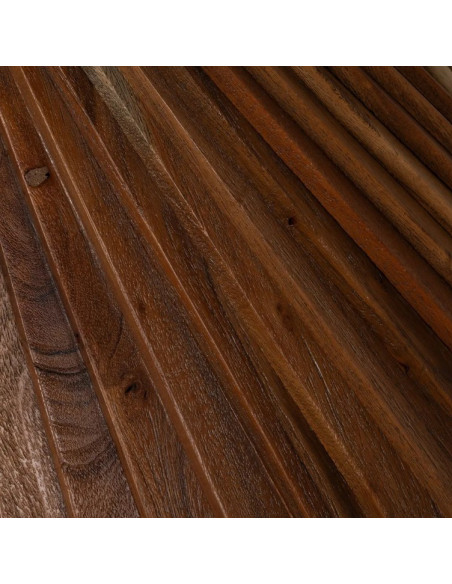Table à manger ronde en bois d'acacia 130 cm – Piètement sculptural | Maison d'un Rêve
