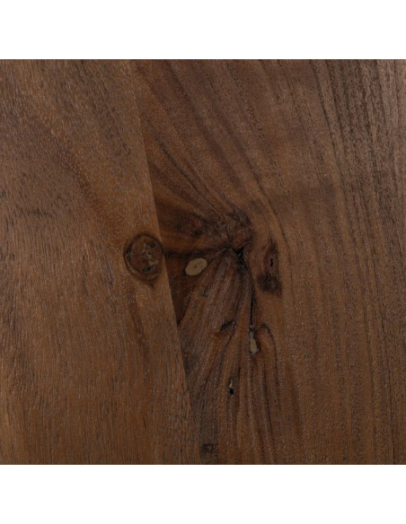 Table à manger ronde en bois d'acacia 130 cm – Piètement sculptural | Maison d'un Rêve