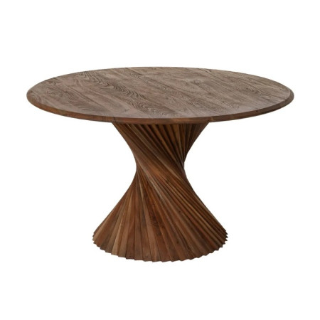 Table à manger ronde en bois d'acacia...