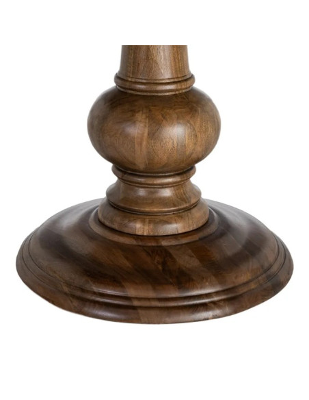 Table à manger ronde en manguier massif – 120 ou 150 cm