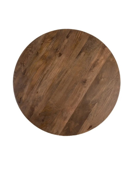 Table à manger ronde en manguier massif – 120 ou 150 cm