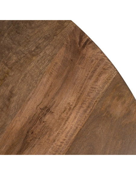 Table à manger ronde en manguier massif – 120 ou 150 cm