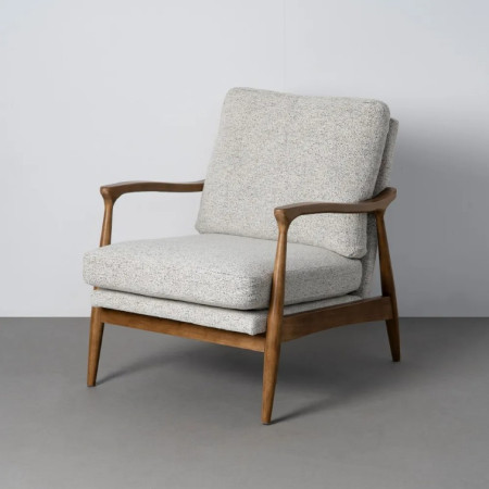 Fauteuil Marbré en tissu et bois – 72...
