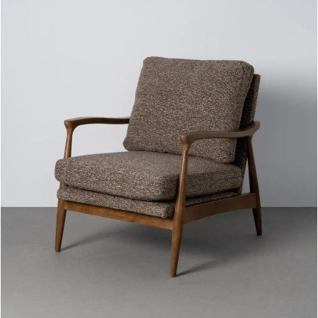 Fauteuil Marbré en tissu et bois – 72...