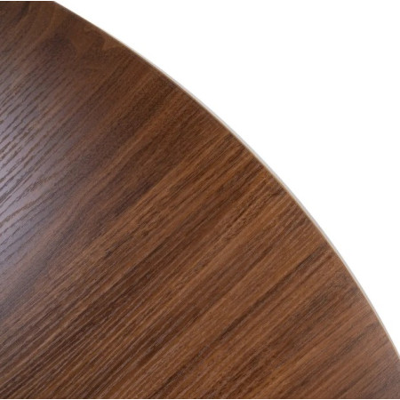 Table à manger ronde effet bois – 120 cm