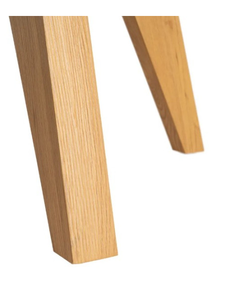 Table à manger ronde effet bois – 120 cm