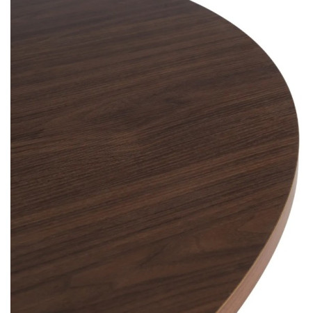 Table à manger ronde effet bois – 120 cm