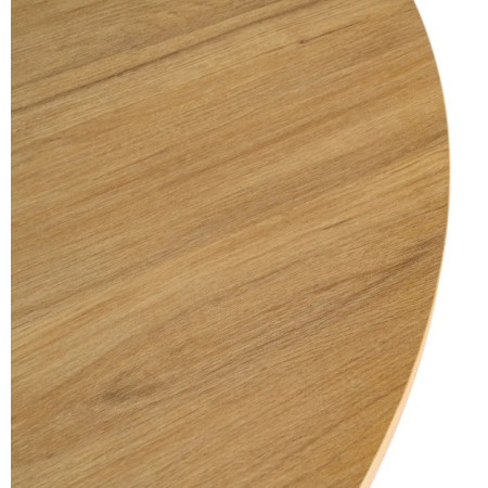 Table à manger ronde effet bois – 120 cm