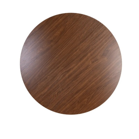 Table à manger ronde effet bois – 120 cm