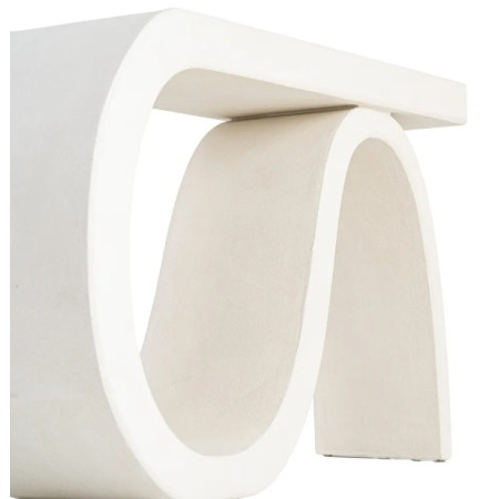 Console design blanche aux formes...
