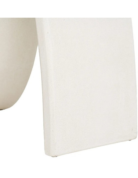 Console design blanche aux formes organiques 115 cm