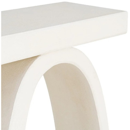 Console design blanche aux formes...