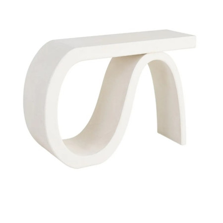 Console design blanche aux formes...