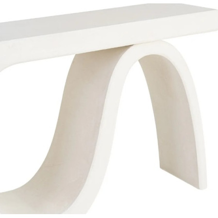 Console design blanche aux formes...